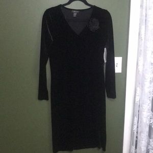 Dress black velvet